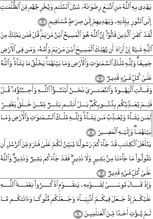 Detail Surat Al Maidah Ayat 19 Nomer 29
