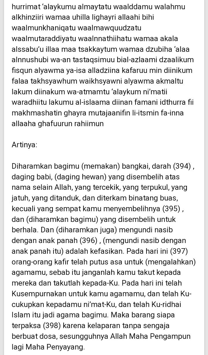 Detail Surat Al Maidah Ayat 2 3 Latin Nomer 42