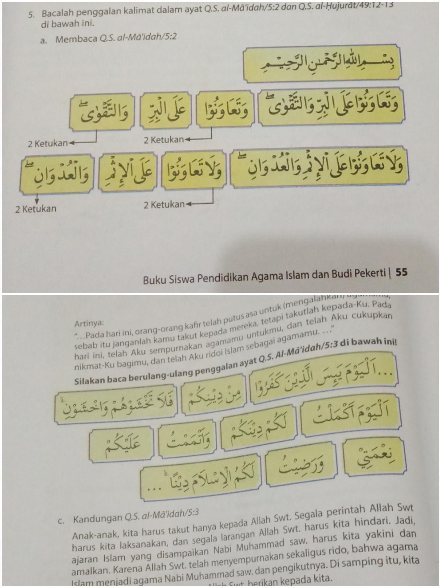 Detail Surat Al Maidah Ayat 2 Latin Nomer 18