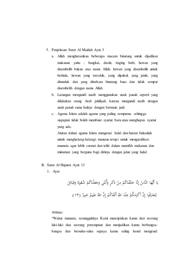 Detail Surat Al Maidah Ayat 2 Latin Nomer 53