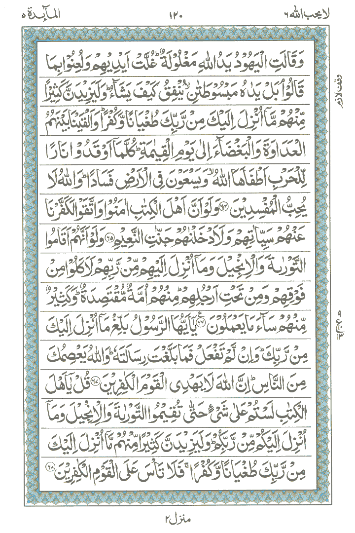 Detail Surat Al Maidah Ayat 27 Nomer 40