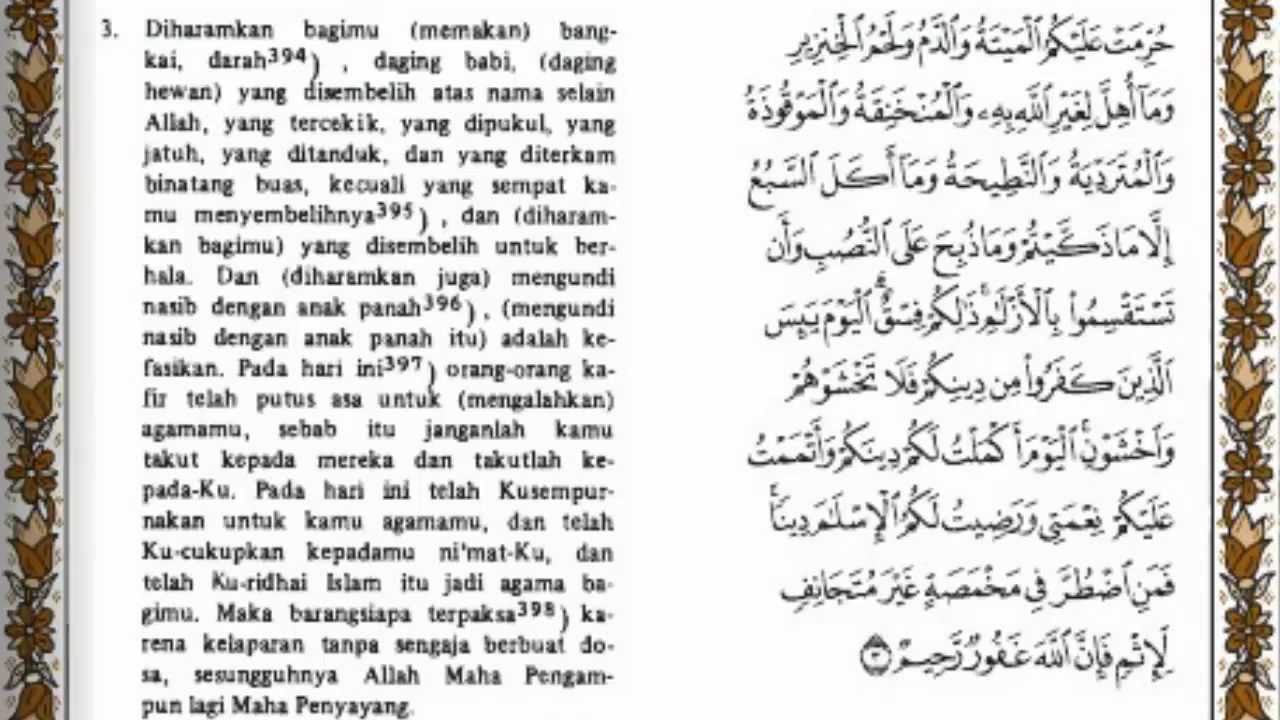 Detail Surat Al Maidah Ayat 52 Nomer 43