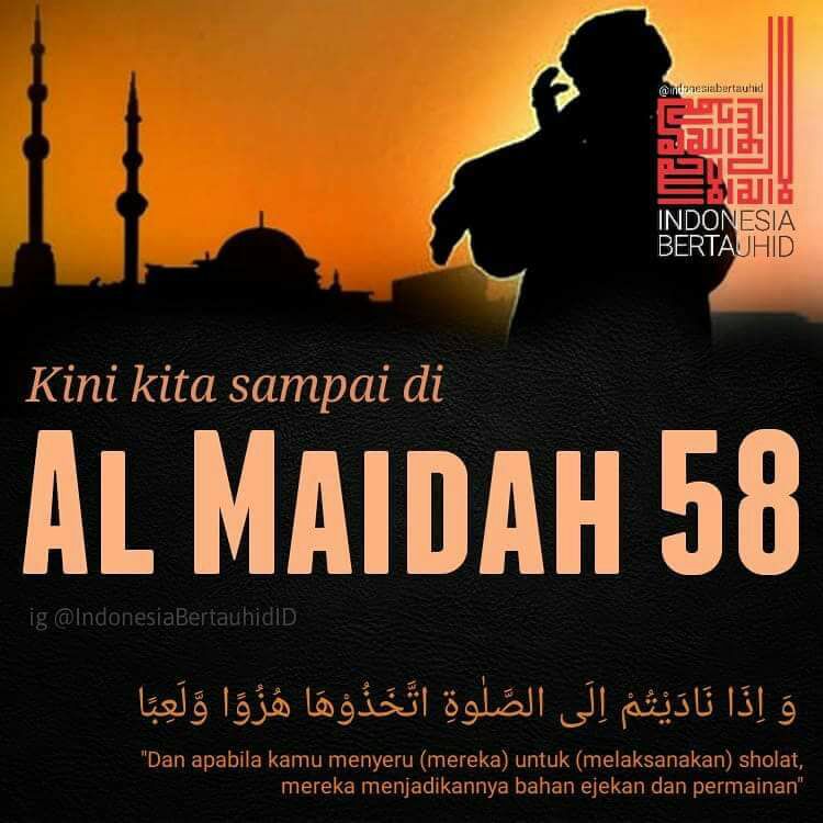 Detail Surat Al Maidah Ayat 58 Nomer 19