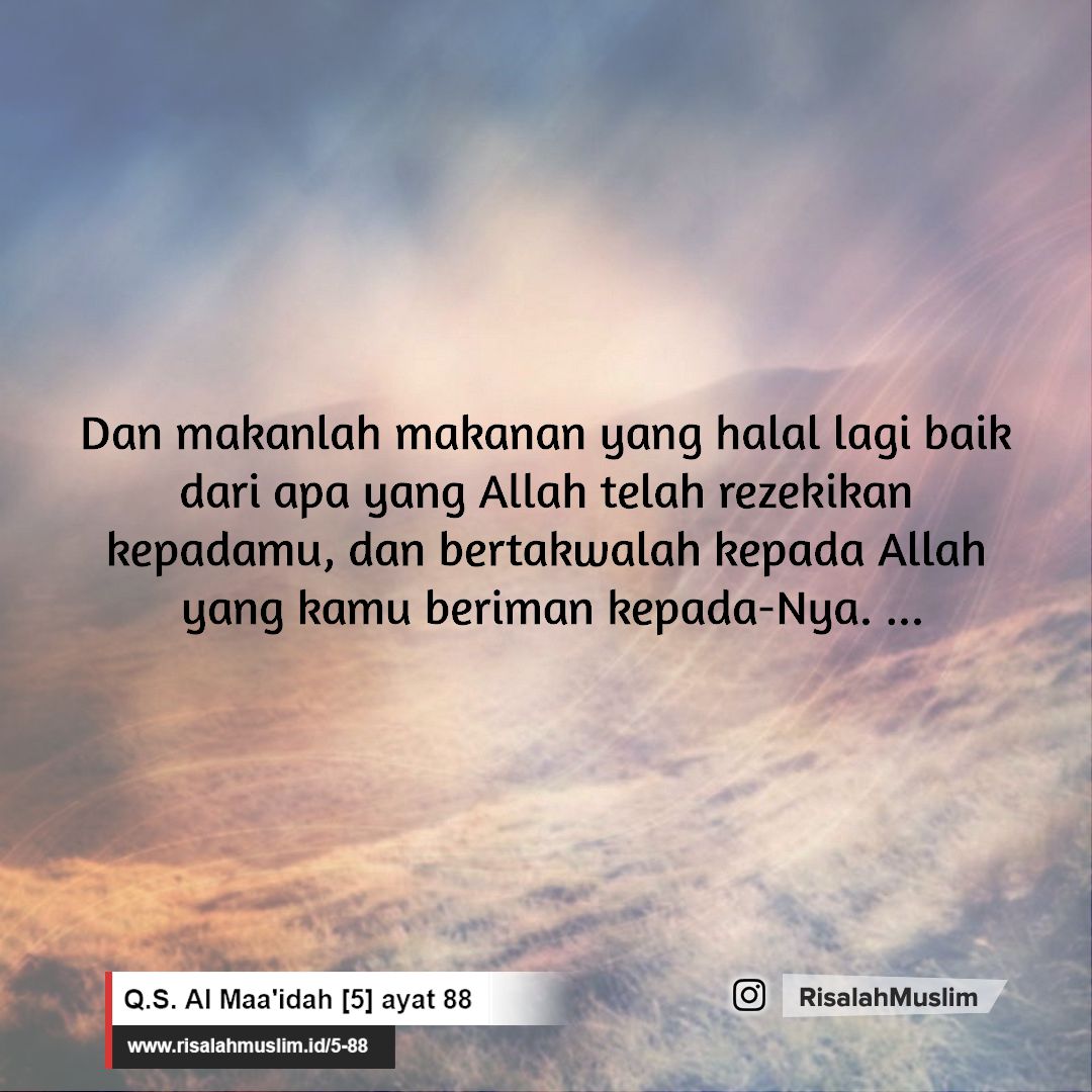 Detail Surat Al Maidah Ayat 88 Nomer 14