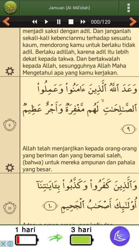 Detail Surat Al Maidah Ayat 9 Nomer 3