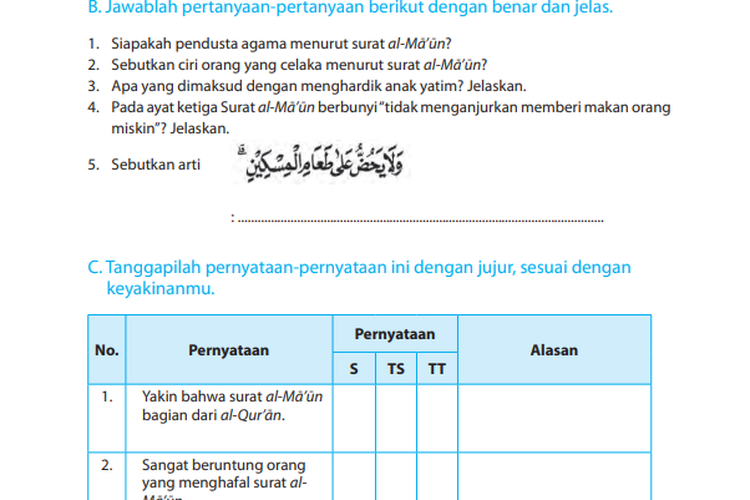 Detail Surat Al Maun Anak Nomer 54