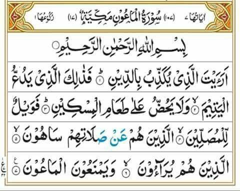 Detail Surat Al Maun Berisi Tentang Nomer 31