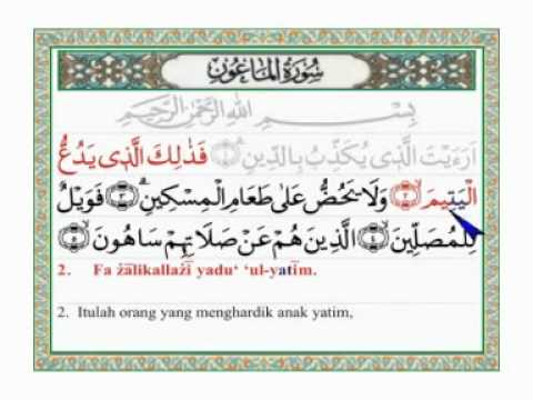 Detail Surat Al Maun Dan Latinnya Nomer 40