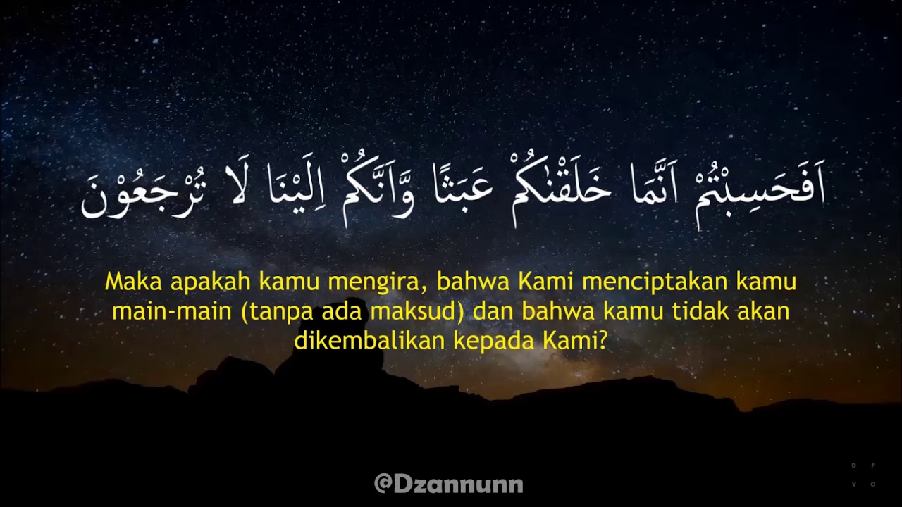 Detail Surat Al Mu Minun Ayat 115 Nomer 5