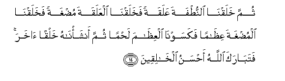 Detail Surat Al Mu Minun Ayat 12 14 Nomer 34