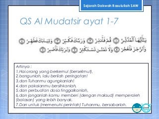 Detail Surat Al Mudatsir Ayat 1 7 Dan Terjemahannya Nomer 14