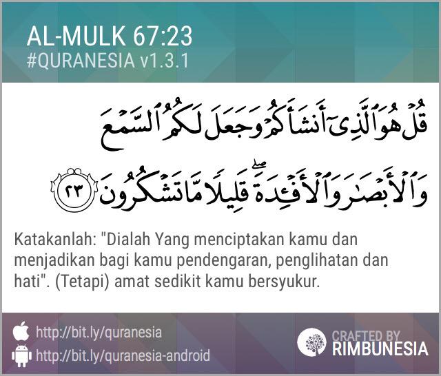 Detail Surat Al Mulk Ayat 1 3 Nomer 17