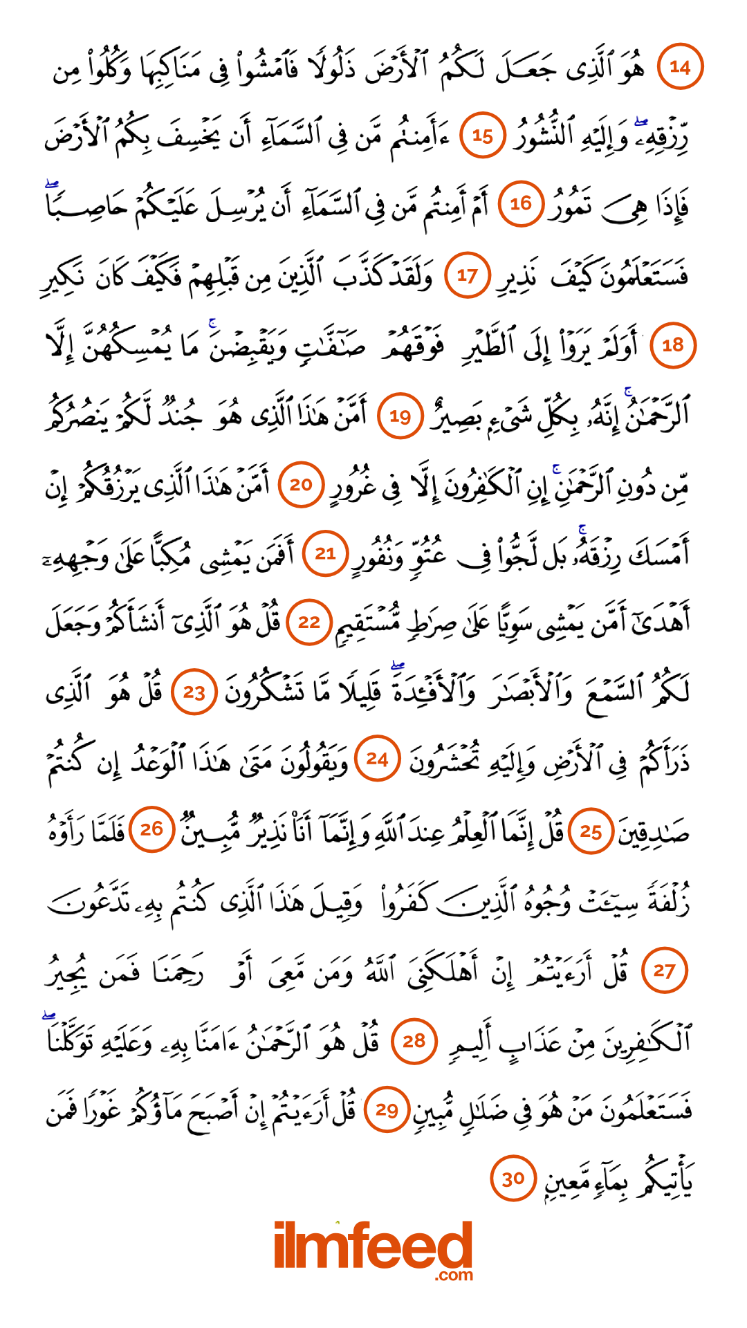 Surat Al Mulk Ayat 1 Sampai 30 - KibrisPDR