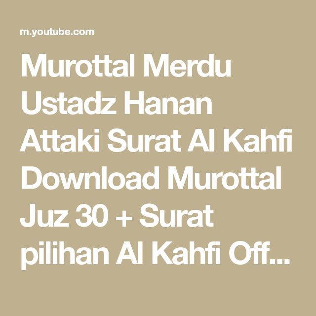 Detail Surat Al Mulk Ustadz Hanan Attaki Nomer 44