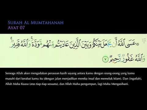 Detail Surat Al Mumtahanah Ayat 7 Nomer 16