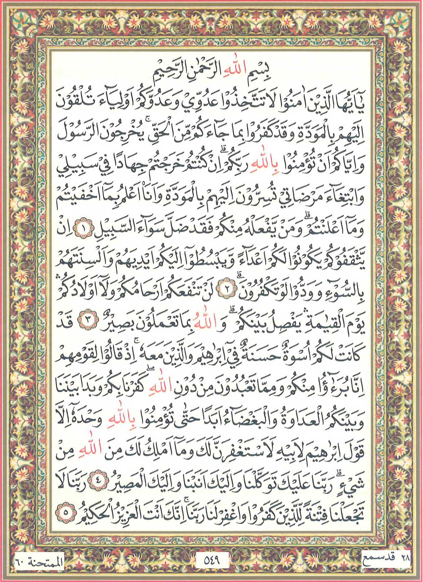 Detail Surat Al Mumtahanah Ayat 7 Nomer 36