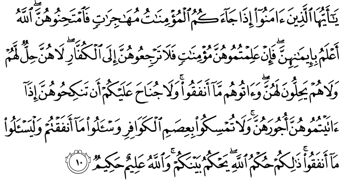 Detail Surat Al Mumtahanah Ayat 8 Nomer 13