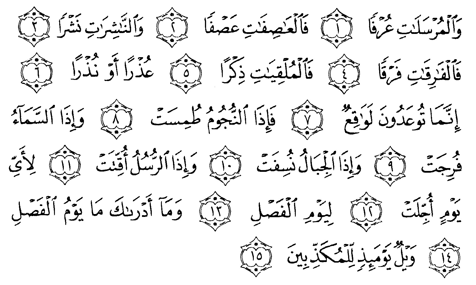 Detail Surat Al Mursalat Ayat 1 50 Nomer 11