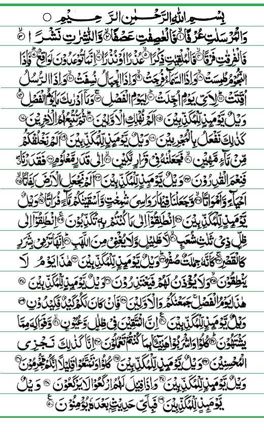 Detail Surat Al Mursalat Latin Nomer 12