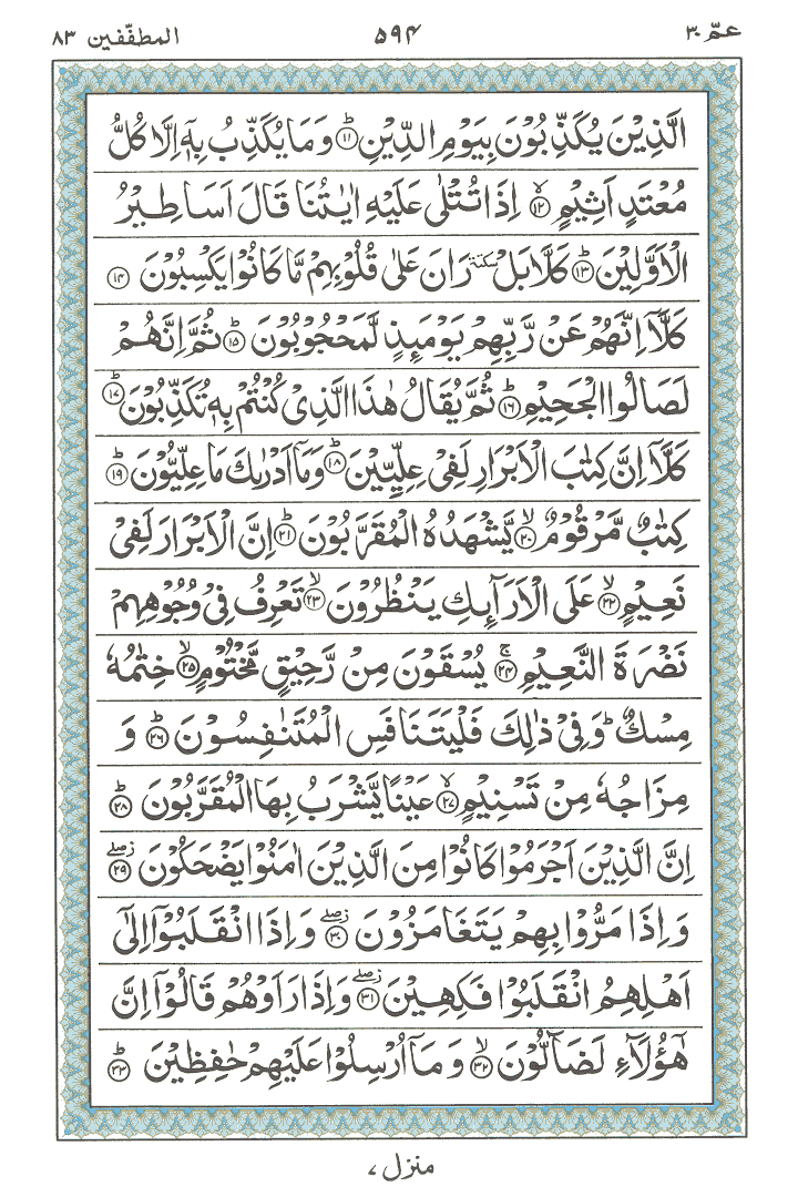 Detail Surat Al Muthaffifin 1 36 Nomer 23