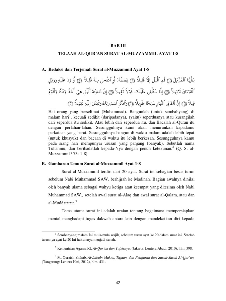 Detail Surat Al Muzzammil Ayat 18 Nomer 43