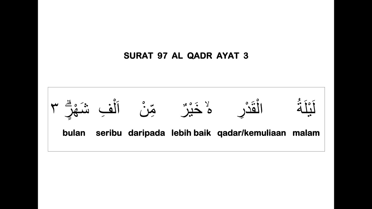 Detail Surat Al Qadr Ayat 3 Nomer 6