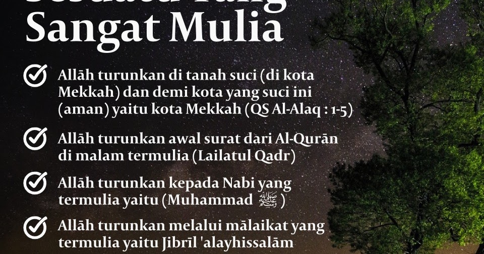 Surat Al Qadr Turun Di Kota - KibrisPDR