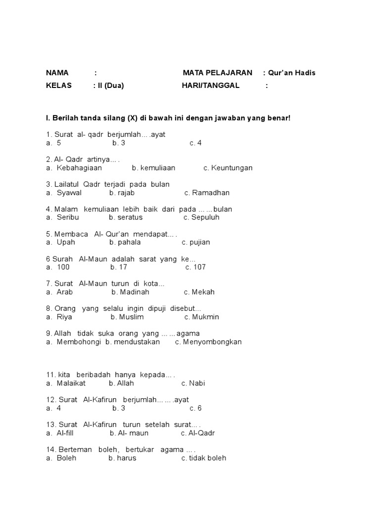 Detail Surat Al Qodar Di Turunkan Di Kota Nomer 36