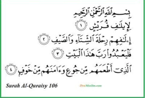Detail Surat Al Quraisy Ayat 4 Nomer 9
