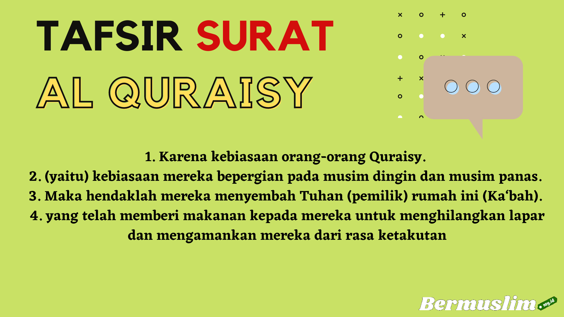 Detail Surat Al Quraisy Dan Terjemahannya Nomer 26