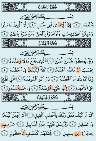 Detail Surat Al Quran Juz 30 Nomer 13