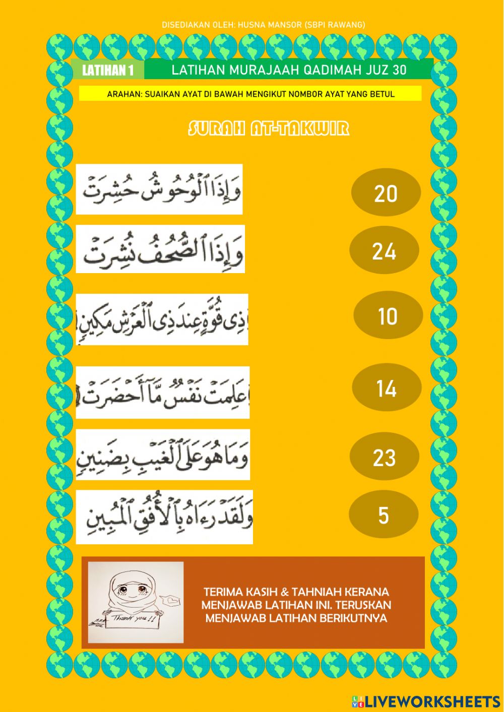 Detail Surat Al Quran Juz 30 Nomer 38