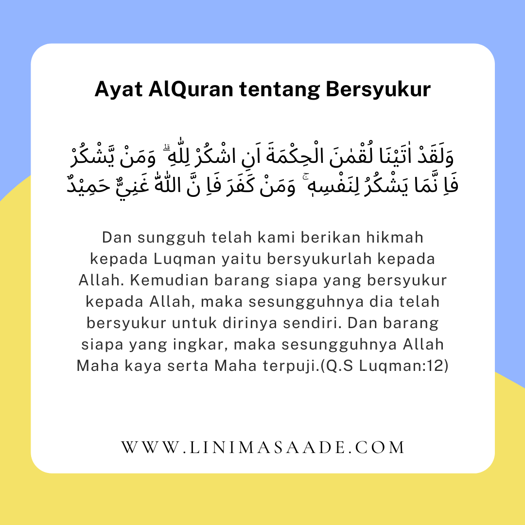 Detail Surat Al Quran Tentang Bersyukur Nomer 6