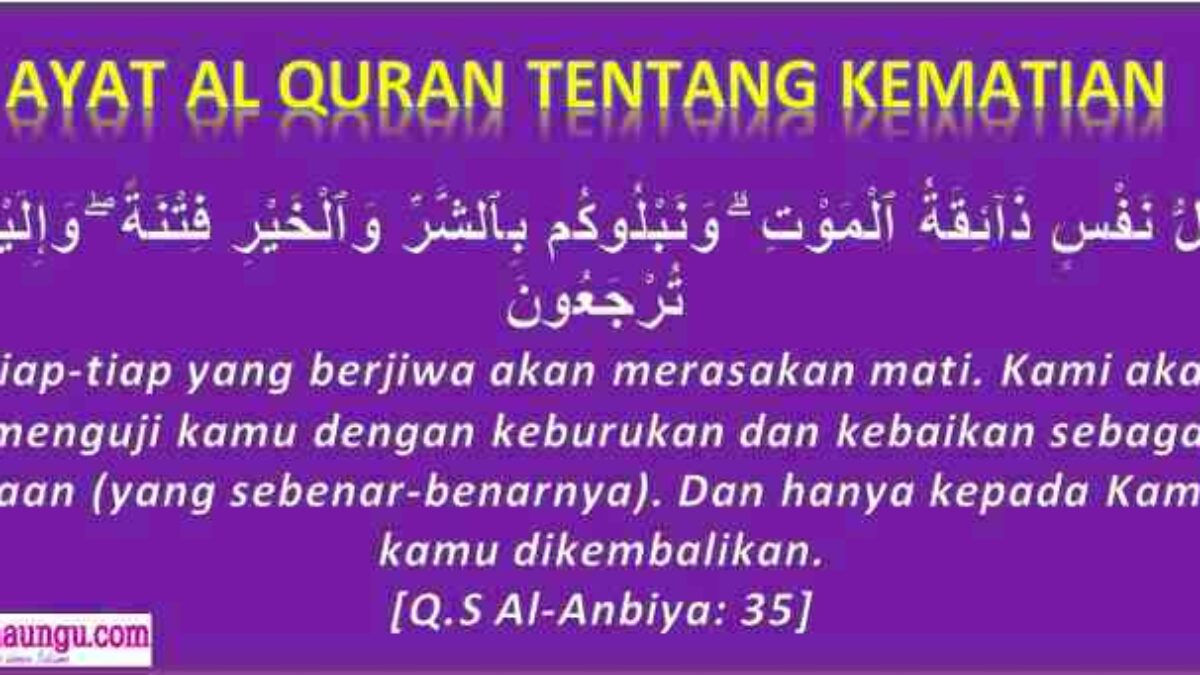 Surat Al Quran Tentang Kematian - KibrisPDR