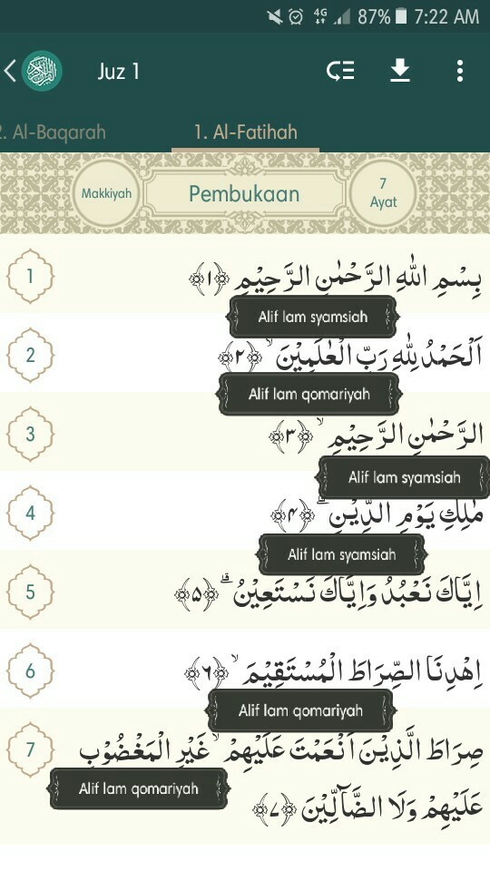 Detail Surat Al Syamsiah Nomer 34