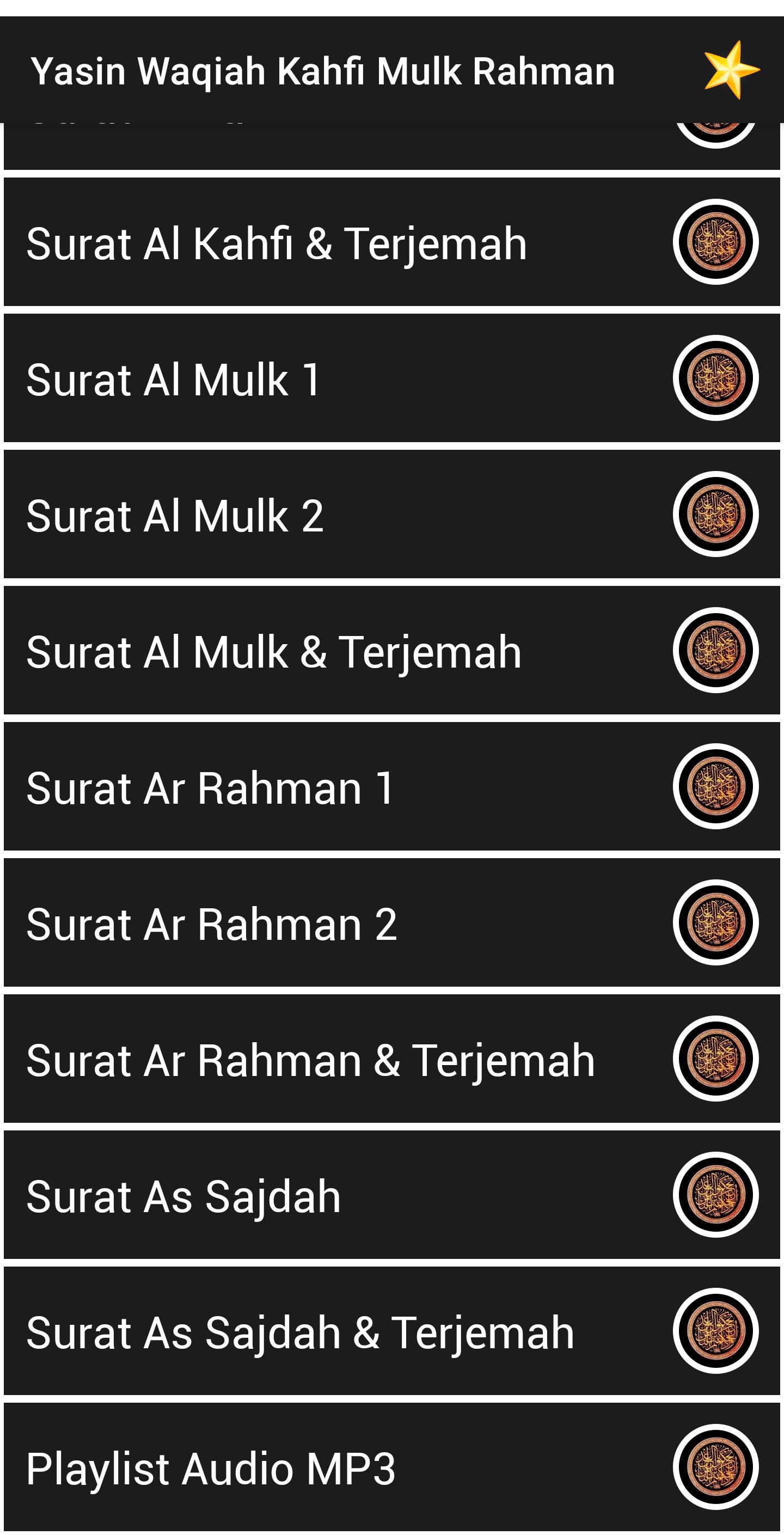 Detail Surat Al Waqiah Ar Rahman Al Mulk Nomer 52