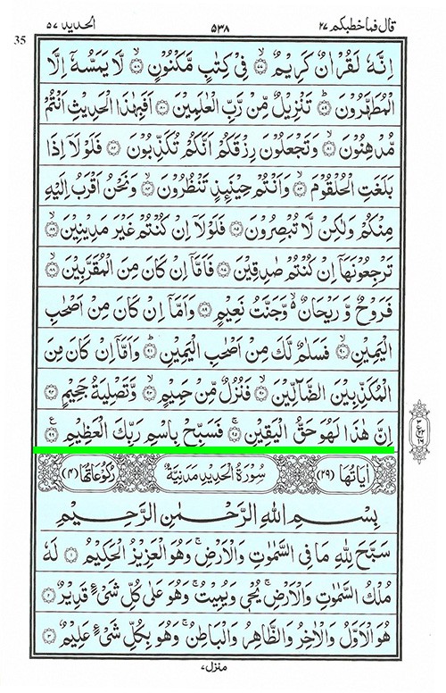 Detail Surat Al Waqiah Full Nomer 37