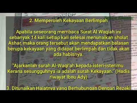 Detail Surat Al Waqiah Penarik Rezeki Nomer 48