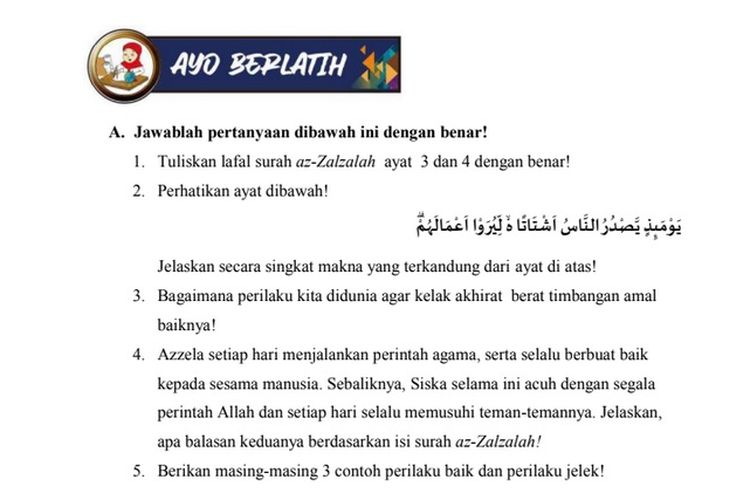 Detail Surat Al Zalzalah Ayat 4 Nomer 43