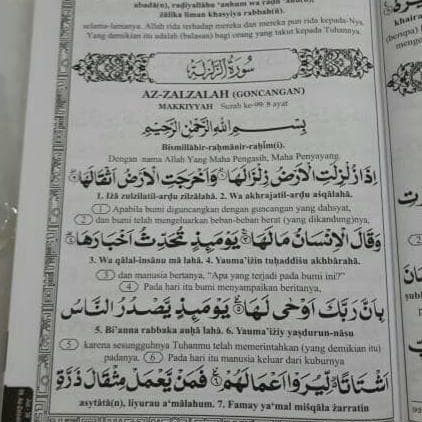 Detail Surat Al Zalzalah Dan Latinnya Nomer 12