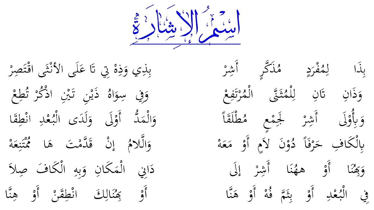 Detail Surat Alfiyah Latin Nomer 22