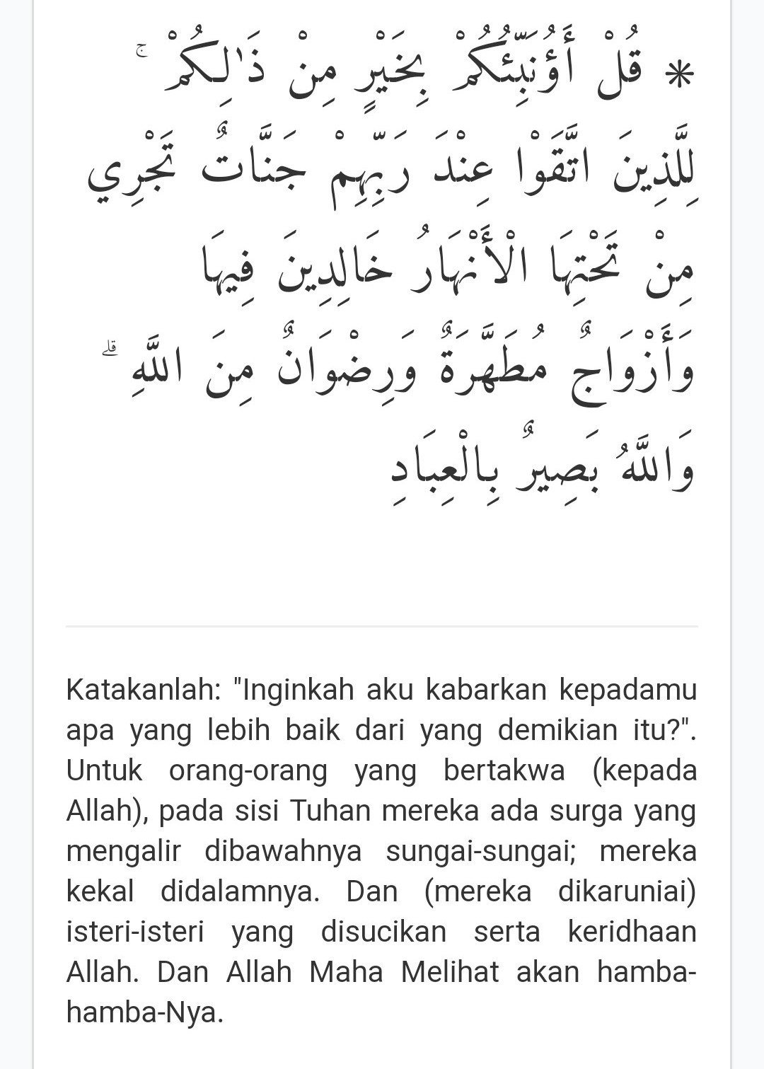 Detail Surat Ali Imran Ayat 19 Nomer 11