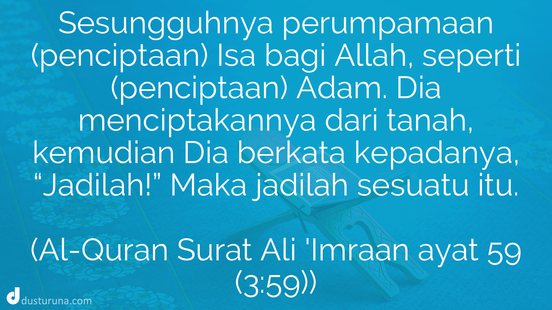 Detail Surat Ali Imran Ayat 59 Nomer 46