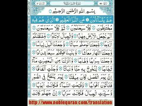 Detail Surat An Naba 1 20 Nomer 10