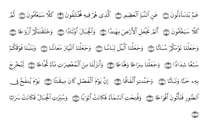 Detail Surat An Naba 1 5 Nomer 27