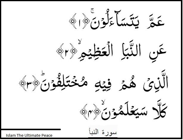 Detail Surat An Naba Ayat 38 Nomer 10