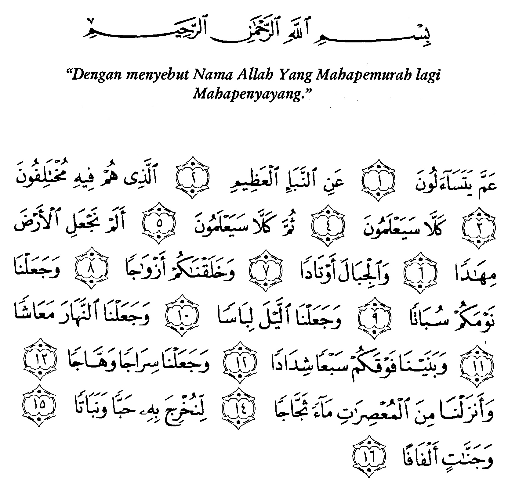 Detail Surat An Naba Ayat 8 Nomer 11