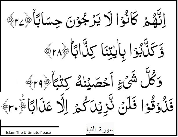 Detail Surat An Naba Ayat 8 Nomer 33