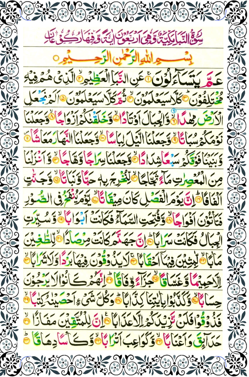 Detail Surat An Naba Full Nomer 25