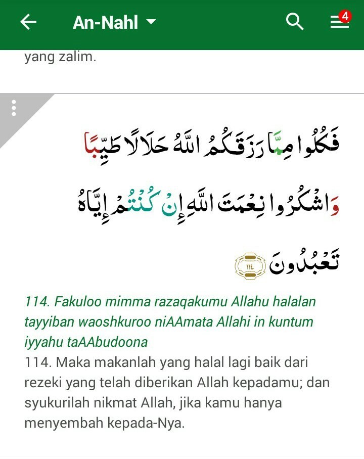 Detail Surat An Nahl 114 Nomer 11